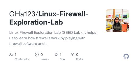 SEED Labs Firewall Exploration Lab 3 type the entire ID string. . Linux firewall exploration lab solutions github